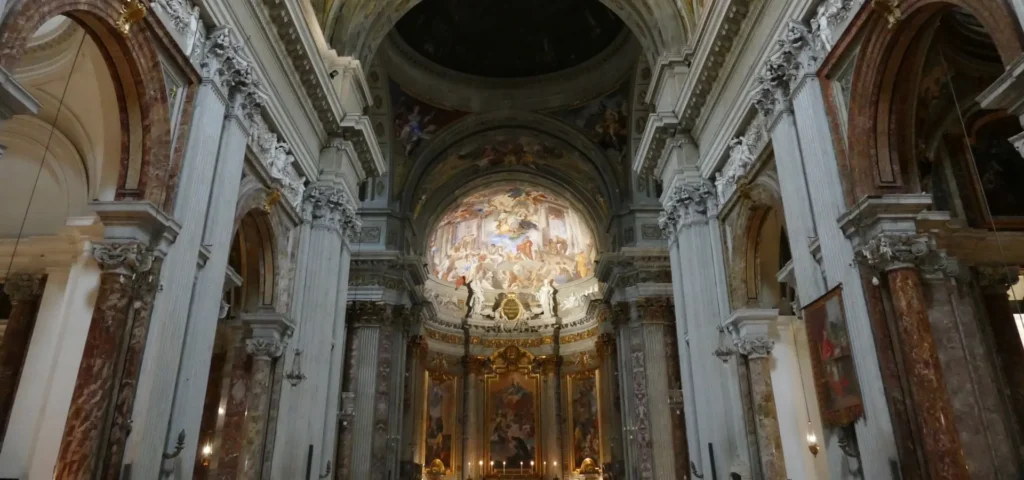 interno della chiesa di Sant'Ignazio di Loyola a Roma